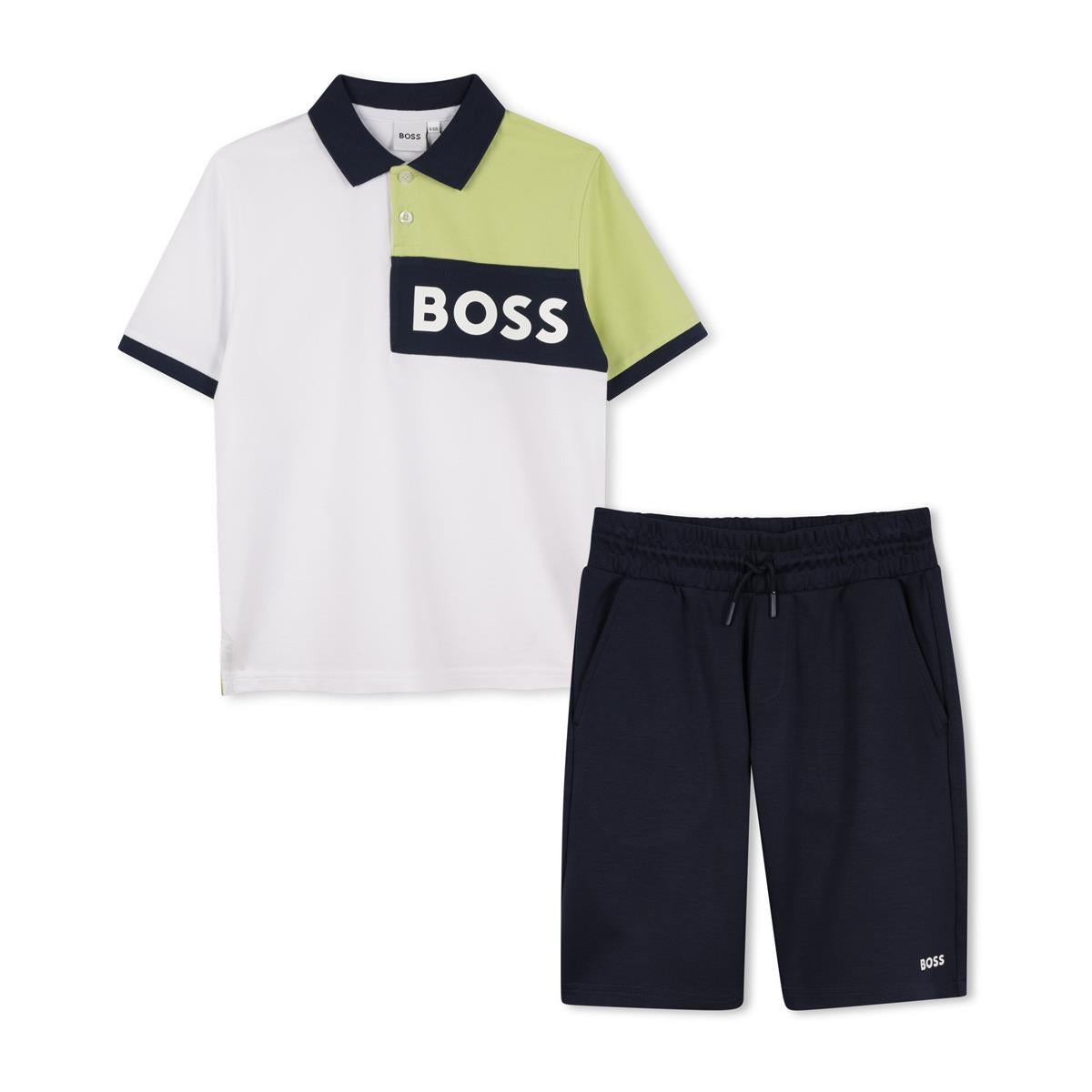 BOSS BOYS POLO SHORTS SET J52065