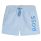 BOSS BOY BABY/TODDLER PALE BLUE SWIM SHORTS J52069