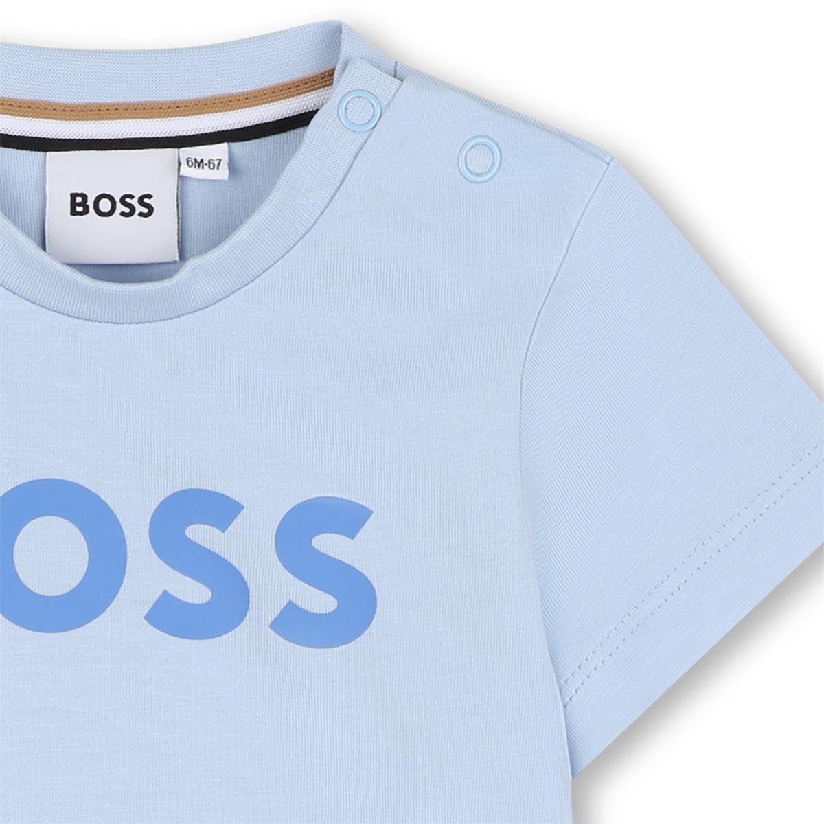 BOSS BABY/TODDLER SKY BLUE T SHIRT J52105