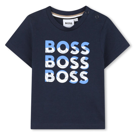 BOSS BABY/TODDLER NAVY T SHIRT J52113