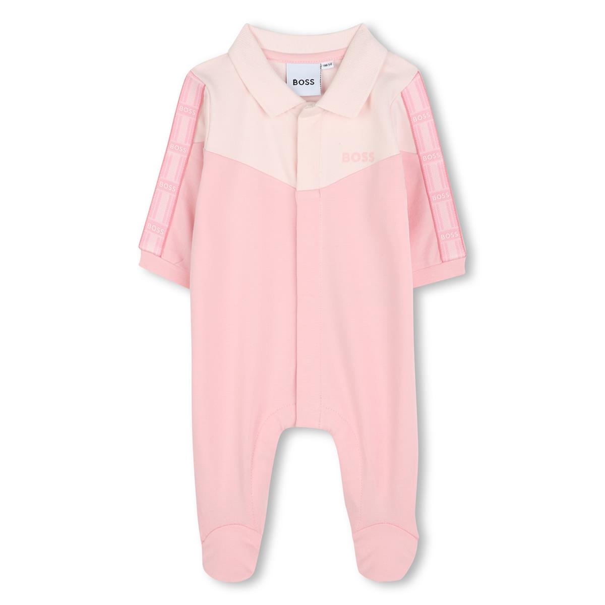 BOSS NEWBORN BABY GIRL PINK BABYGROW J52180