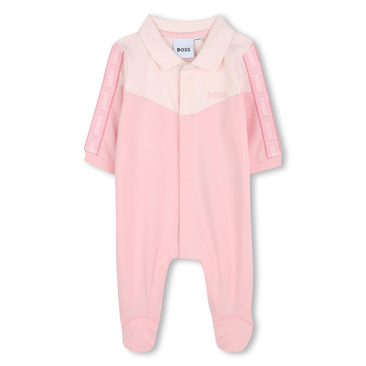 BOSS NEWBORN BABY GIRL PINK BABYGROW J52180