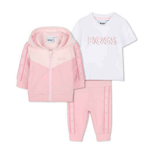 BOSS BABY/TODDLER PINK 3 PIECE SET J52190