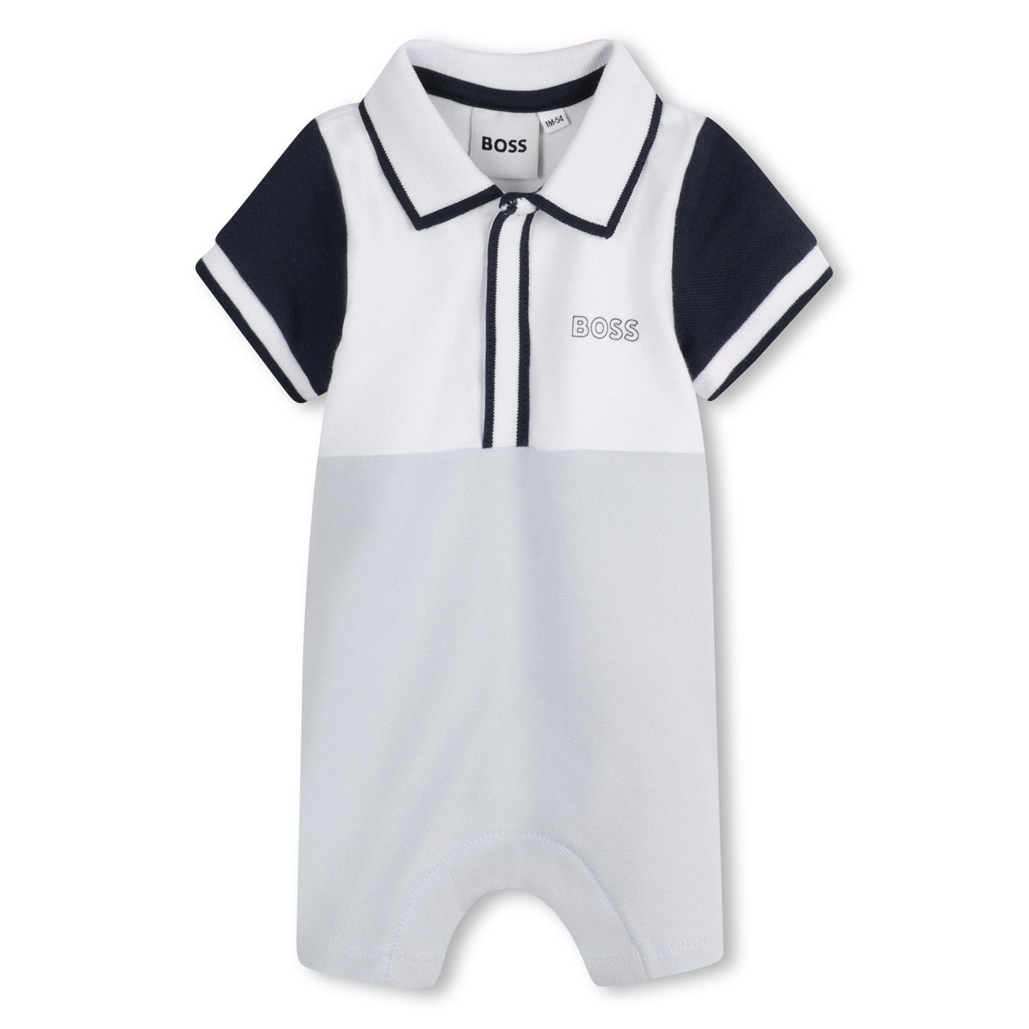 BOSS NEWBORN PALE BLUE BABY BOY ALL IN ONE J52207