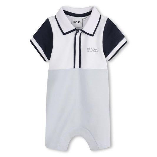 BOSS NEWBORN PALE BLUE BABY BOY ALL IN ONE J52207