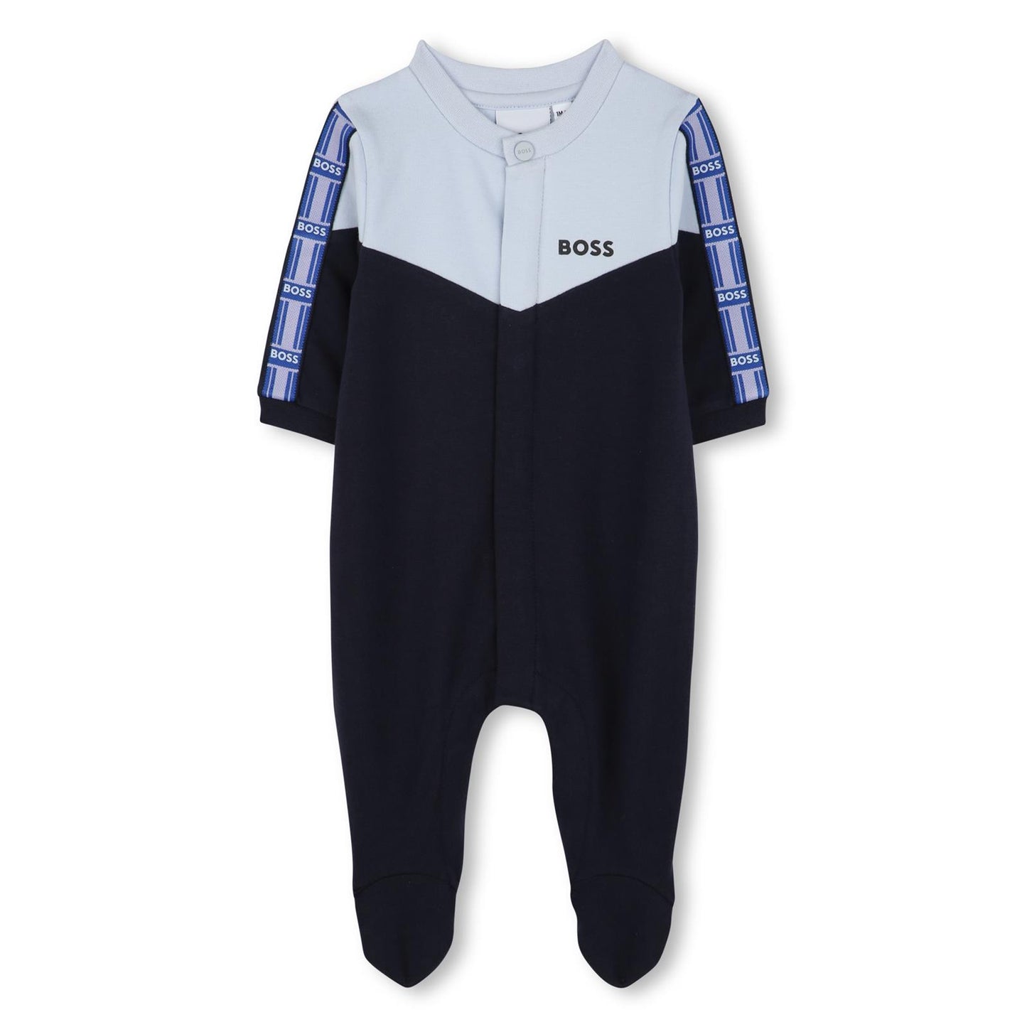 BOSS NEW BORN NAVY BABYGRO +HAT J52218