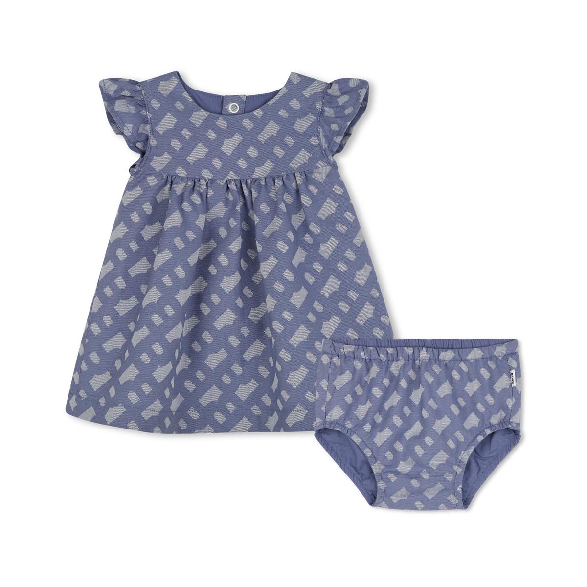 BOSS BABY GIRL BLUE DRESS J52224