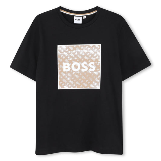 BOSS BOYS BLACK T SHIRT J52370