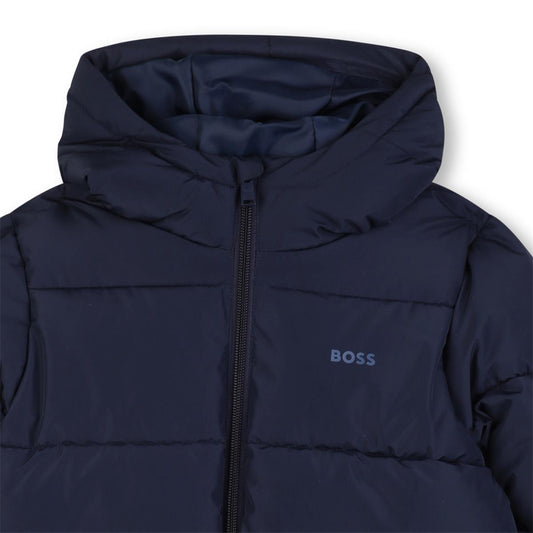 BOSS BOYS NAVY PUFFER JACKET J52396