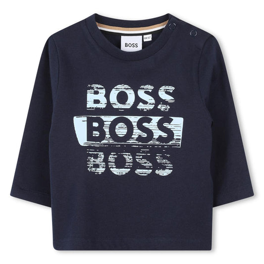 BOSS BABY/TODDLER NAVY T SHIRT J52463