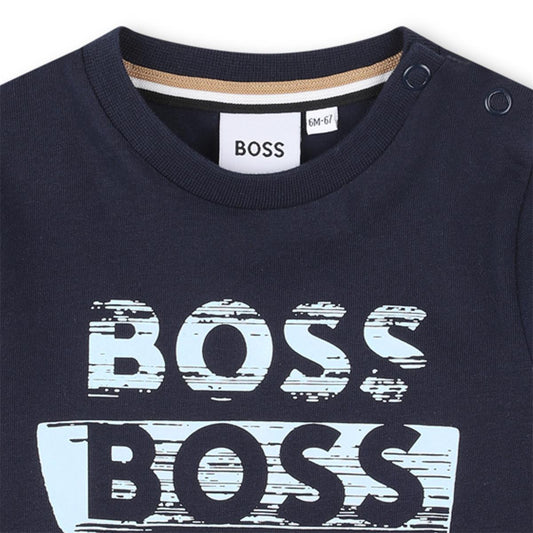 BOSS BABY/TODDLER NAVY T SHIRT J52463