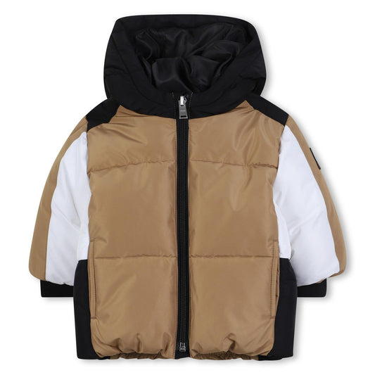 BOSS BEIGE BABY/TODDLER PUFFER JACKET J52477