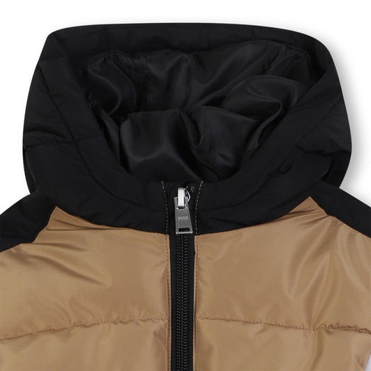 BOSS BEIGE BABY/TODDLER PUFFER JACKET J52477