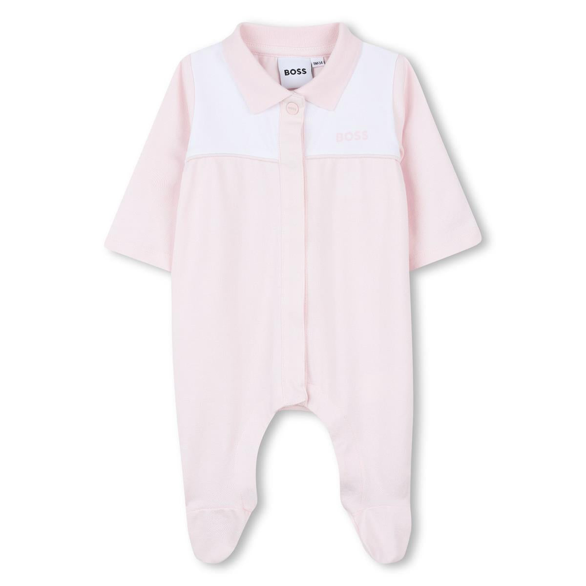 BOSS PINK BABY GIRL BABYGROW J52501