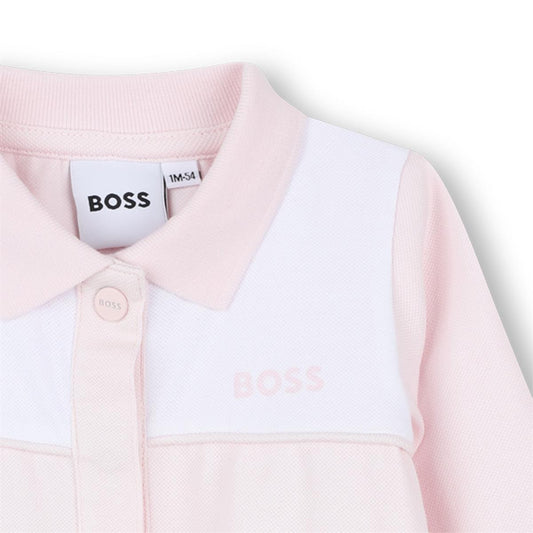 BOSS PINK BABY GIRL BABYGROW J52501