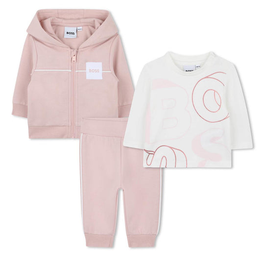 BOSS BABY GIRL PINK SET J52504