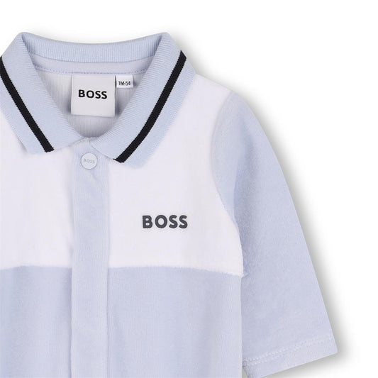 BOSS PALE BLUE BABYGROW J52522