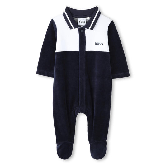 BOSS NAVY BABYGROW J52522