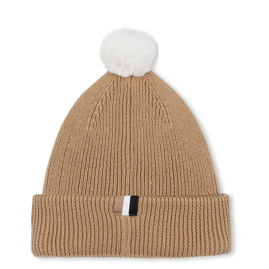 BOSS BEIGE BABY/TODDLER BEANIE HAT J52595