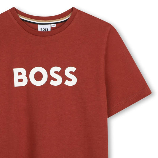 BOSS BOY CRIMSON RED T SHIRT J52711