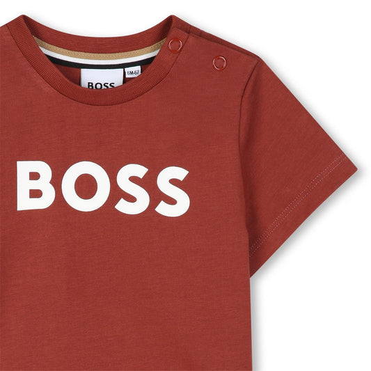 BOSS BABY BOY/TODDLER CRIMSON RED T SHIRT J52712