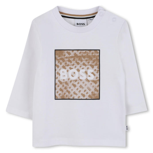 BOSS WHITE BABY/TODDLER T SHIRT J52715