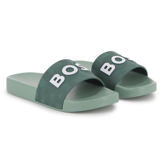 BOSS GREEN BOY/TEEN SLIDERS J52799