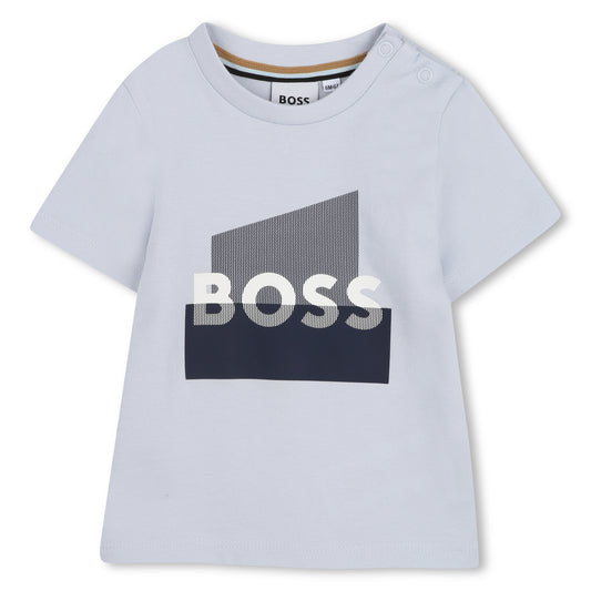 BOSS BABY/TODDLER PALE BLUE GRAPHIC T SHIRT J52879