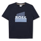 BOSS BOYS NAVY GRAPHIC T SHIRT J52978