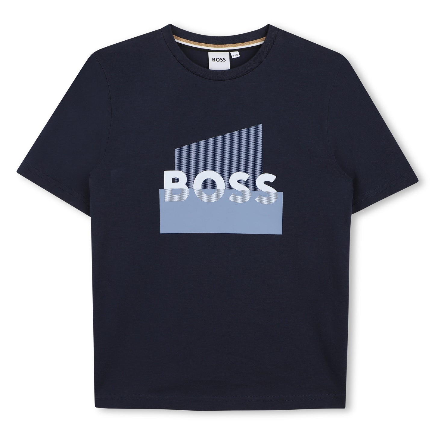 BOSS BOYS NAVY GRAPHIC T SHIRT J52978