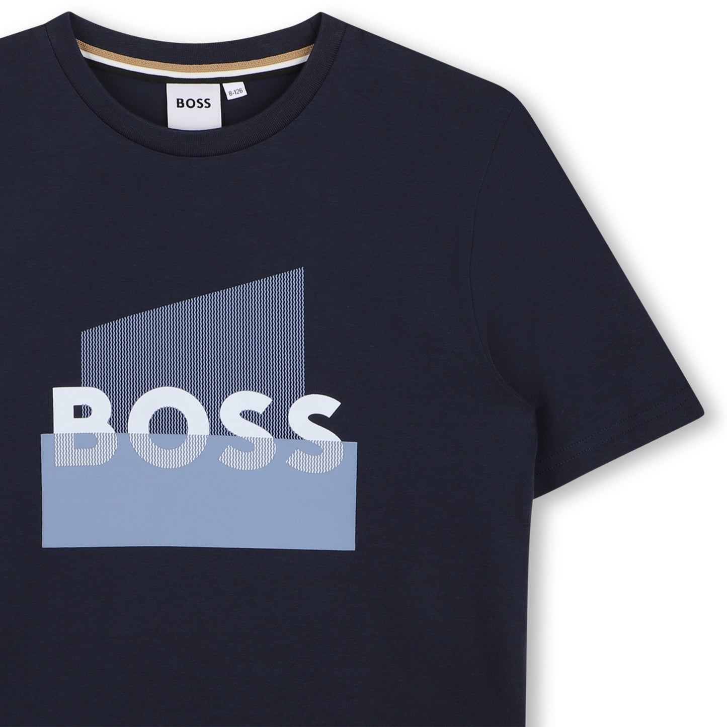 BOSS BOYS NAVY GRAPHIC T SHIRT J52978