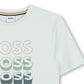 BOSS BOYS REPEAT LOGO SPROUT GREEN T SHIRT J52982