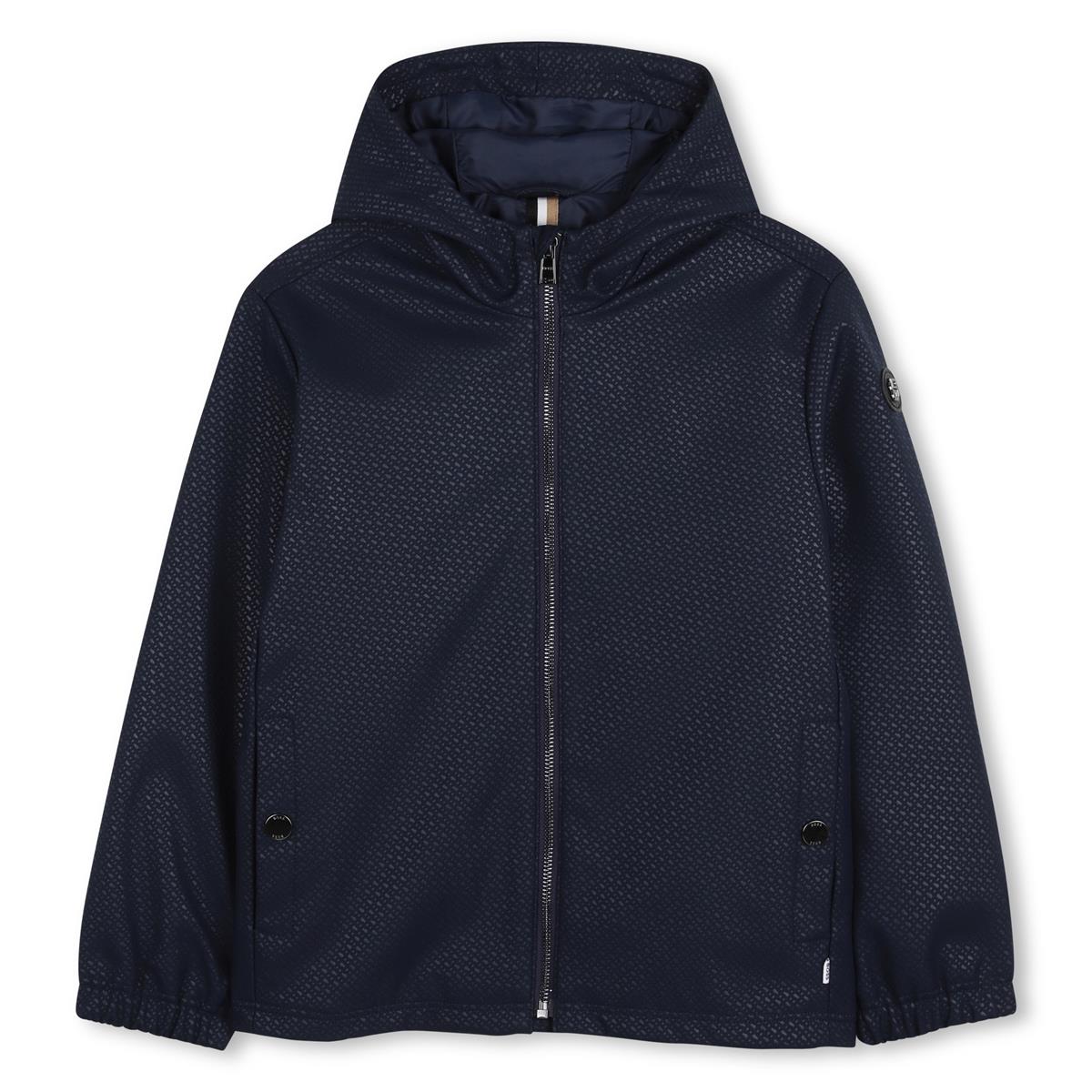 BOSS BOYS NAVY HOODED WINDBREAKER J52997
