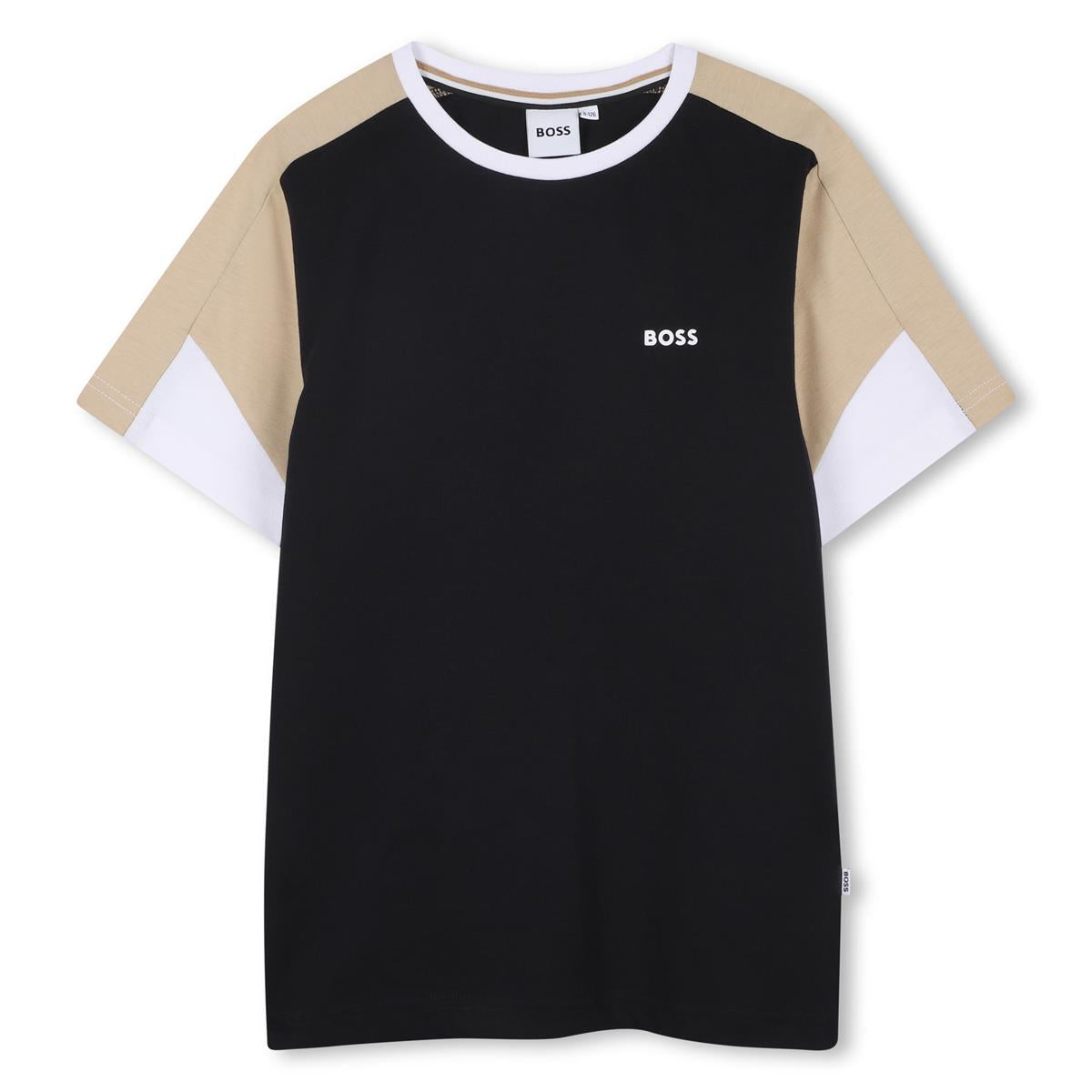 BOSS BOYS BLACK BERMUDA SHORTS SET J53006
