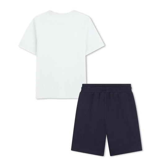 BOSS BOYS SPROUT GREEN SHORTS SET J53008