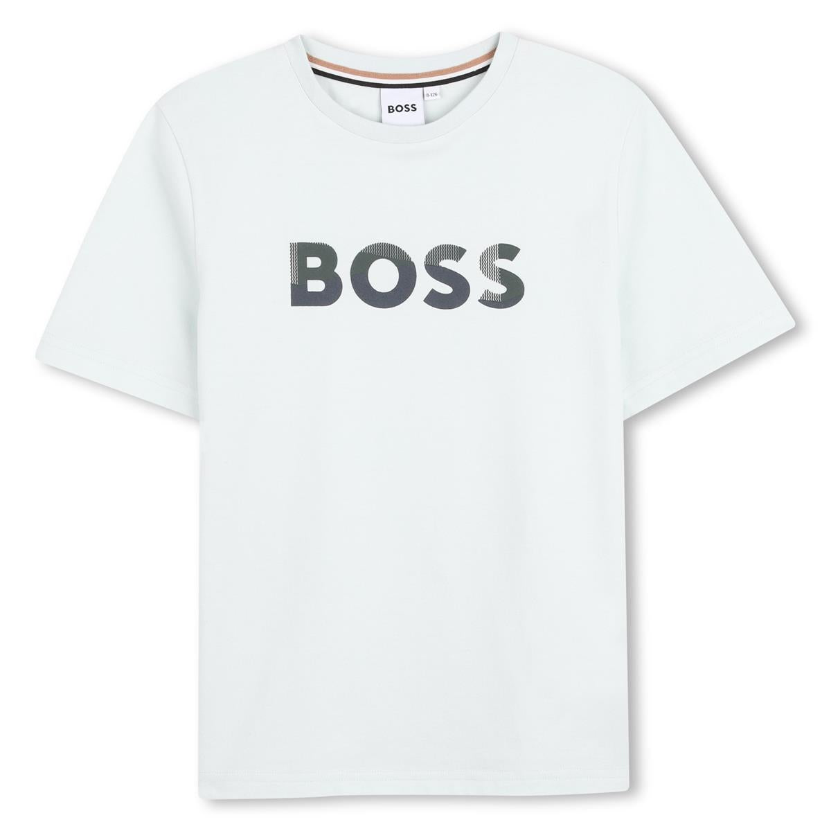 BOSS BOYS SPROUT GREEN SHORTS SET J53008