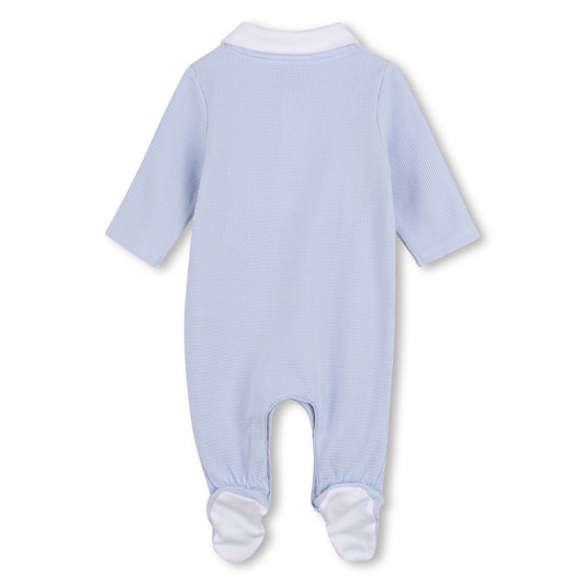BOSS BABY BOY PALE BLUE BABYGROW J53040