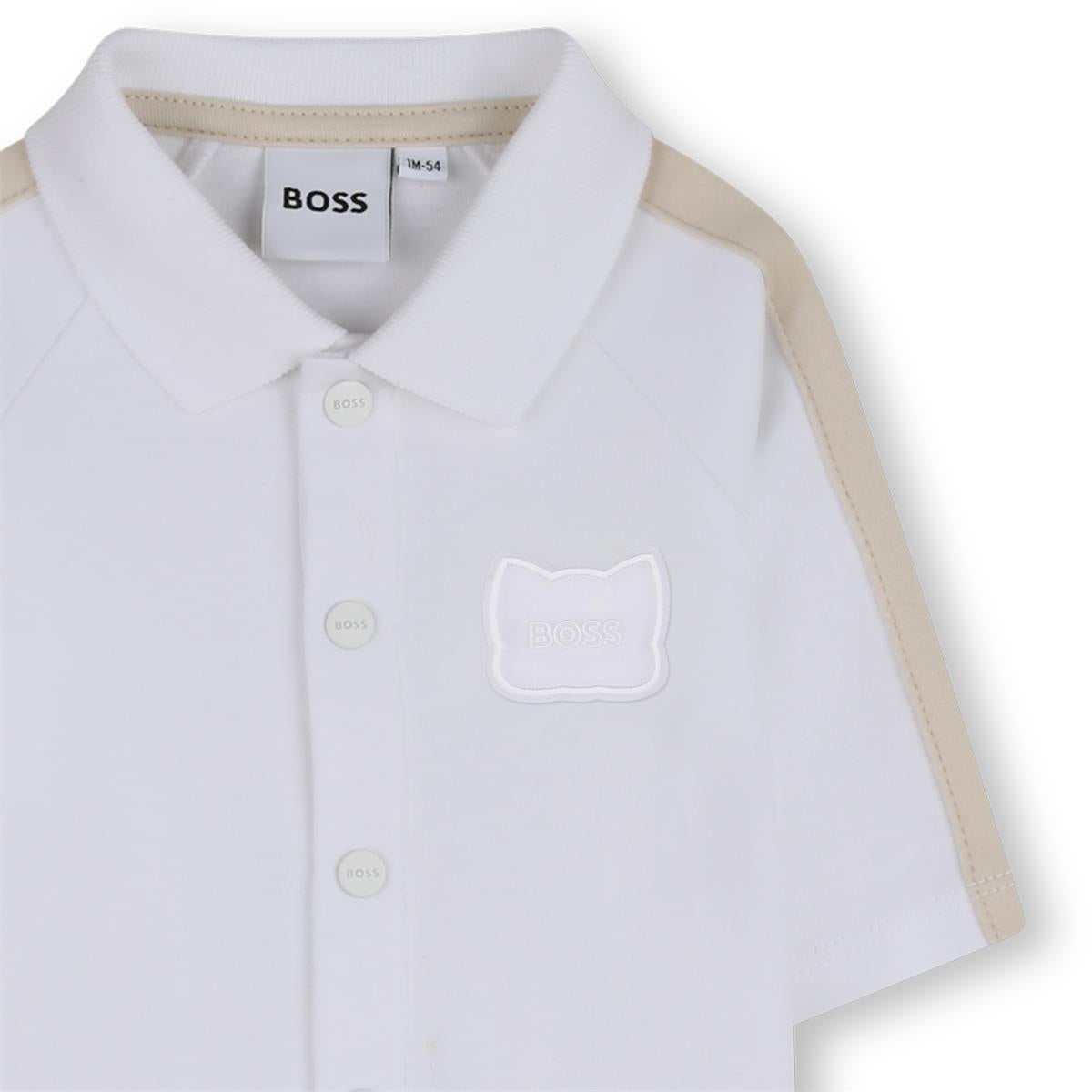 BOSS BABY WHITE BABY GROW J53041
