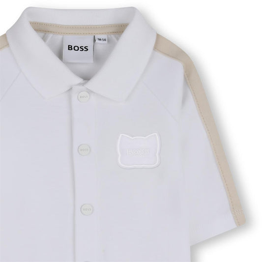BOSS BABY WHITE BABY GROW J53041