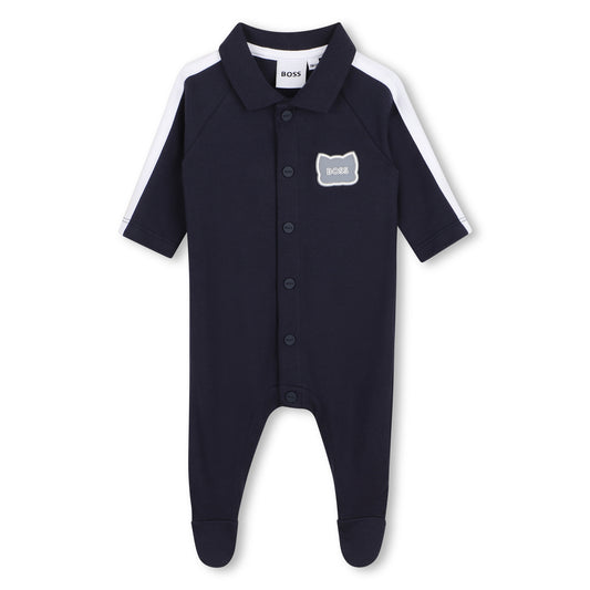 BOSS BABY BOY NAVY BABYGROW J53041