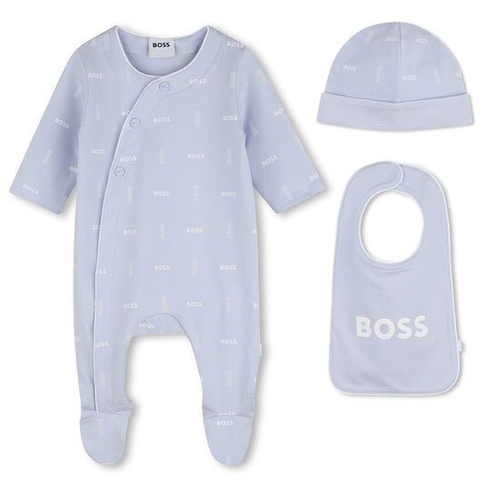 BOSS BABY PALE BLUE 3PCE GIFT SET J53045