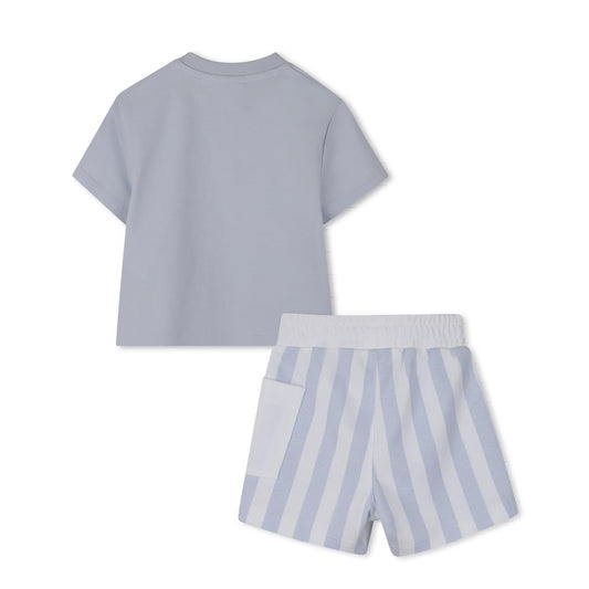 BOSS BABY BOY PALE BLUE T SHIRT & SHORTS SET J53048