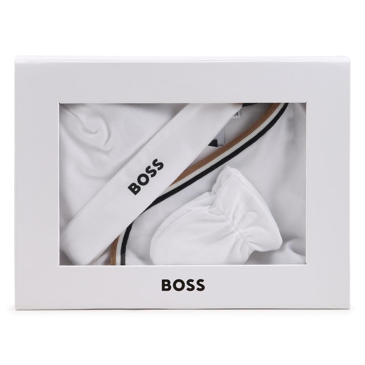 BOSS BABY WHITE ALL IN ONE GIFT SET J53055