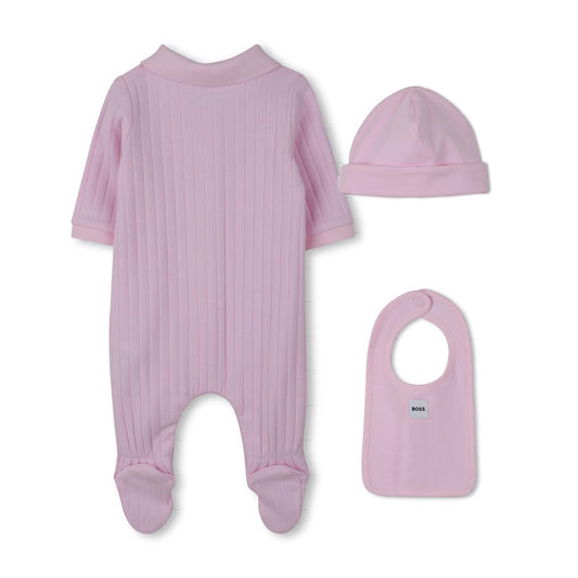 BOSS BABY GIRL PINK 3 PCE SET J53060