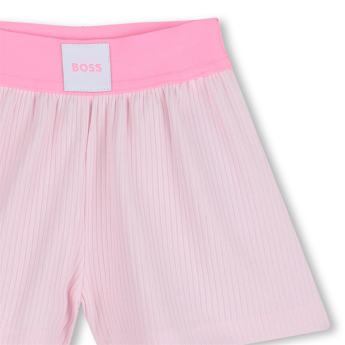 BOSS BABY/TODDLER GIRL PINK 2 PCE SET J53062