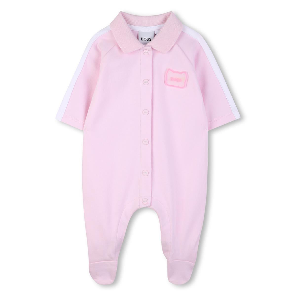 BOSS BABY GIRL PINK BABYGROW J53066