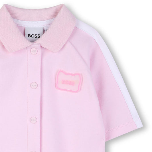 BOSS BABY GIRL PINK BABYGROW J53066