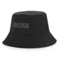 BOSS BOYS BLACK REVERSIBLE BUCKET HAT J53113