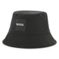 BOSS BOYS BLACK REVERSIBLE BUCKET HAT J53113