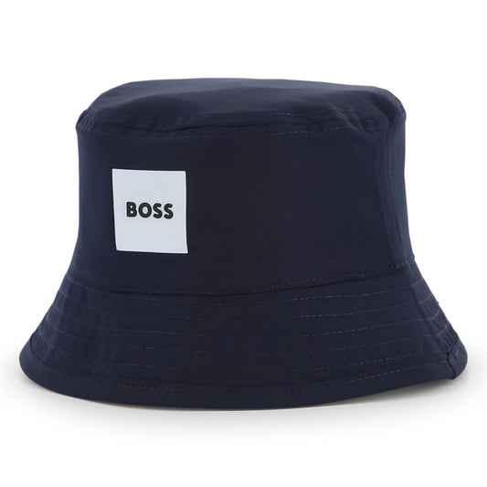 BOSS BABY/TODDLER BLUE REVERSIBLE BUCKET HAT J53140